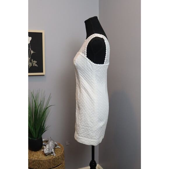 Lilly Pulitzer Sofia Sleeveless Lace Trim Shift Dress White Size 0 - Picture 4 of 5